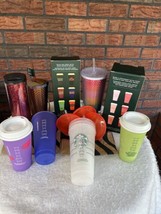 Lot 21 Starbucks Cups Mugs Tumblers Studded Limited Edition Hot Cold Straws Bags - £60.75 GBP