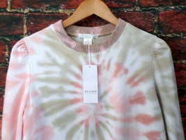 NEW Design History Women&#39;s Peach Tie Dye Pullover Sweater S Small NWOT - £14.02 GBP