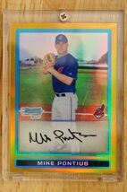 2009 Bowman Chrome Prospects Gold Refractor 44/50 Mike Pontius BCP157 - $7.91