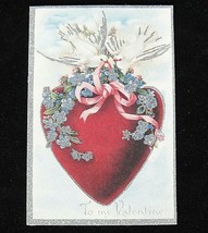 Valentines Day Postcard Vintage Look Blank 2007 by Cavallini Papers &amp; Co - £4.43 GBP