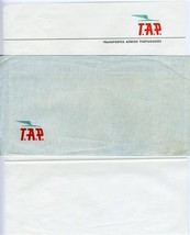 TAP Air Portugal Sheet of  Stationary &amp; Envelope  Transportes Aereos Por... - $13.86