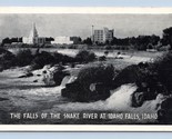 Snake River Falls Idaho Fallls Idaho ID UNP WB Graycraft Postcard M14 - $6.88