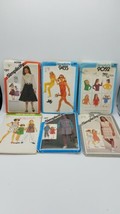 Lot Of 6 CUTE Vintage Simplicity 1970s &amp; 80s Girl’s Patterns-Size 7,8,10,12&amp;14 - £15.44 GBP