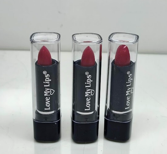 Lot of 3 Bari Cosmetics Love My Lips Lipstick in 410 Creme Creamy Wine 1... - $10.40