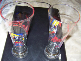 budweiser/ tall beer glasses/ {spuds mckenzie} - £12.38 GBP
