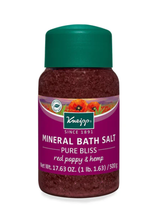 Kneipp Mineral Bath Salt, Pure Bliss Red Poppy &amp; Hemp, 17.63 Oz. - $28.00