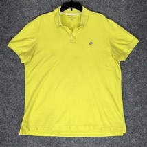 Banana Republic Polo Shirt Mens XL Neon Green Preppy Short Sleeve Cotton... - £10.20 GBP