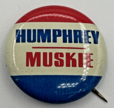 1968 Humphrey-Muskie Presidential 1.25&quot; Political Pinback Button SKU PB91-1 - £7.85 GBP