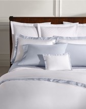 Ralph Lauren Organic Sateen Border Blue Hyacinth 3P king Duvet Cover Sha... - $335.95