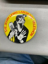 Vintage Pin 3” PINBACK BUTTON Jerry Lewis Labor Day Telethon 1980 - $24.99