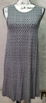 LOFT Sheath Dress Womens Small Multicolor Geo Print Rayon Wide Straps Round Neck - £17.37 GBP