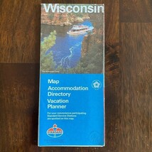 Standard Wisconsin Map Road 1976 Travel Oil Gas Station Advertising - $7.91
