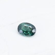 1.1ct, Natural Green Sapphire Gemstone, Oval - September Birthstone - £43.95 GBP
