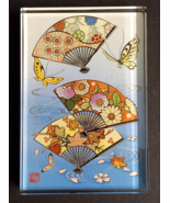 Acrylic Mount Craft Rubber Stamp Dancing Fans Butterflies Flowers NEW - $17.99