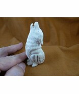 wolf-w86 sitting Wolf shed ANTLER figurine Bali detailed figurine love w... - $2,615.64 MXN