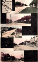 Continental Ohio Street View Postcard 1909 Stores Buildings Advertising - £8.75 GBP