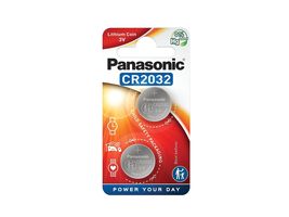 Panasonic One (1) Twin Pack (2 Batteries) CrCR2032 Lithium Coin Cell Battery 3V  - £4.24 GBP