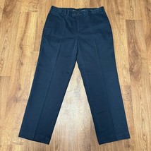 Brooks Brothers Mens Solid Navy Blue Advantage Chino Clark Pants Size 35W x 30L - £27.83 GBP