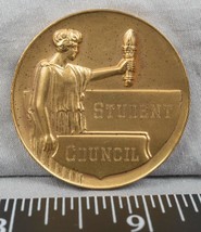 Vintage Student Council Medallion 1956 jds2 - £10.89 GBP