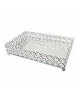 Elegant Designs Crystal And Chrome Vanity Organizer Tray - £31.12 GBP