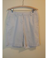 LL Bean Khaki Shorts Women&#39;s 100% Cotton Size 8 Reg. Waist 33&quot; Inseam 9&quot; - £8.98 GBP
