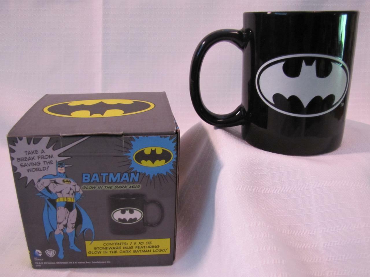 GLOW IN THE DARK BATMAN DC COMICS 10 oz MUG CUP Justice League NEW - £13.06 GBP