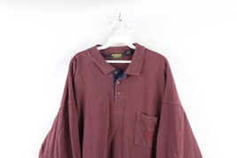 Vtg 90s OshKosh B&#39;Gosh Mens XL Faded Heavyweight Long Sleeve Polo Shirt ... - $44.50