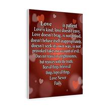 Love is Love Message Verse Printed On Home DecorInspiring Wall Art Gift - £83.44 GBP