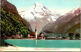 Vintage Cartolina Svizzera Fluelen Con Bristenstock Photoglob Co.Zurigo - £34.24 GBP