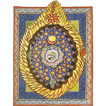 Hildegard of Bingen&#39;s Art: – God, Cosmos, and Humanity – circa 1150 A.D. – Medie - £8.61 GBP+