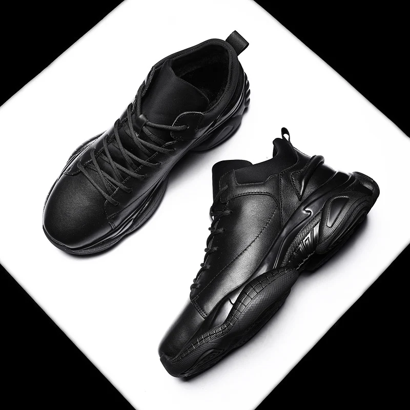Footwear men lace up casual sneakers top quality genuine leather elegant luxury classic thumb200