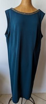 Maya Brooke Shift Perfect Classic Dress 22W Sleeveless Zipper Rhinestone... - £39.25 GBP