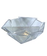 George Sakier Fostoria Bowl 11” Geometric Art Deco Clear Octagon - £30.88 GBP