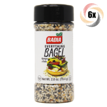 6x Shakers Badia Everything Bagel Seasoning | 2.8oz | Gluten Free &amp; No MSG - £18.89 GBP