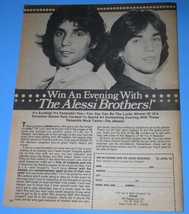 The Alessi Brothers 16 Magazine Photo Clipping Vintage 1978 - £11.70 GBP