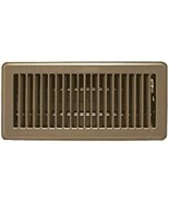 American Metal Products 4 in. H x 10 in. W Brown Steel Floor Register - $21.09
