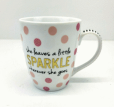 Mud Pie Coffee Mug She Leaves A Little Sparkle Wherever She Goes Francescas - £7.76 GBP