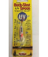 Northland Tackle BRUVS4-46 UV Buck Shot Rattle Spoon-Purple Tiger 1/4 oz... - €16,12 EUR