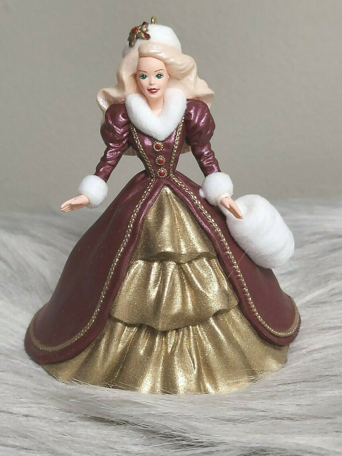 Vintage  Hallmark Keepsake Holiday Barbie 1996 Christmas Ornament - $12.86