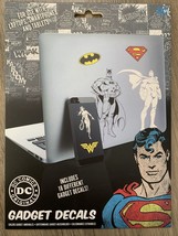 DC Comics Originals Gadget Laptop Tablet Decals Superman Batman Wonder Woman NEW - £8.10 GBP