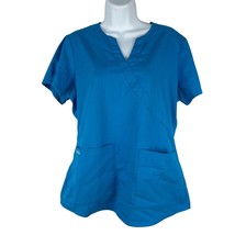 Nrg By Barco Womens Scrub Top With Pockets Blue Size M - $344.83 MXN