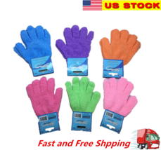 2/6/12/18/24 pairs Exfoliating Spa Bath Gloves Shower Soap Clean Wholesale Lots - £5.46 GBP+