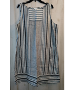 NEW WOMENS J. Jill love linen 100% LINEN PULLOVER DRESS W/ POCKETS   SIZE L - $728.31 MXN