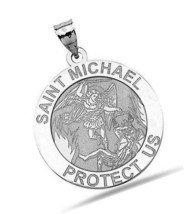 Necklace Catholic Saint Michael Pendant Oval and - $146.35