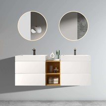 Alice 60&quot; White Floating Double Vanity - $1,036.99