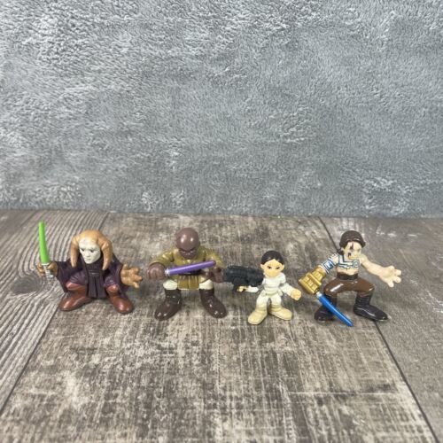 Star Wars Galactic Heroes Playskool Figures -Mace Windu Padme Anakin - $9.49