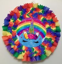 Rainbow Unicorn Hit or Pull String Pinata (P) - £19.93 GBP+