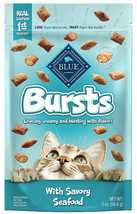 Blue Buffalo Bursts Cat Treats Savory Seafood 2 oz Blue Buffalo Bursts Cat Treat - £12.20 GBP