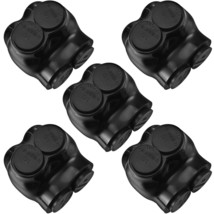 5 Pcs Insulated Multi Cable Connectors 2 Port Single, 1/0-14 Awg Wire Range - £37.90 GBP