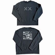 KAWS X UT Uniqlo Sesame Street Men’s Sweatshirt Sz M Black Crewneck Pull... - $19.75